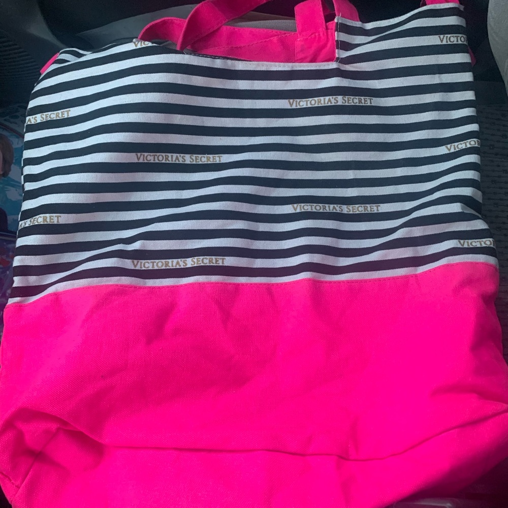 Victoria Secret Striped beach bag